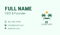 Beach Palm Hammock Business Card Image Preview