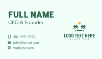 Beach Palm Hammock Business Card Preview