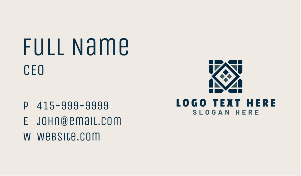 Tile Flooring Pattern Business Card Design Image Preview