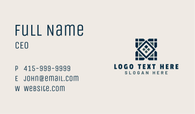 Tile Flooring Pattern Business Card Image Preview