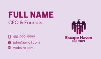 Purple Dark Castle  Business Card Image Preview