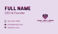 Purple Dark Castle  Business Card Image Preview