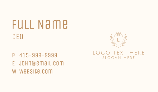 Queen Monarch Crown Letter Business Card Design Image Preview