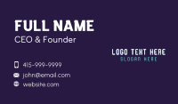 Futuristic Cyber Tech Business Card Preview