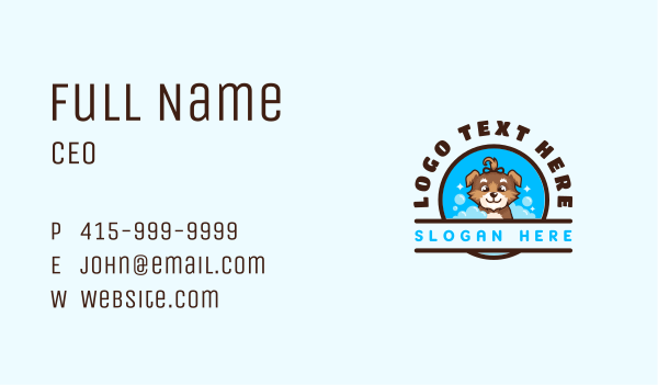 Pet Dog Grooming Business Card Design Image Preview