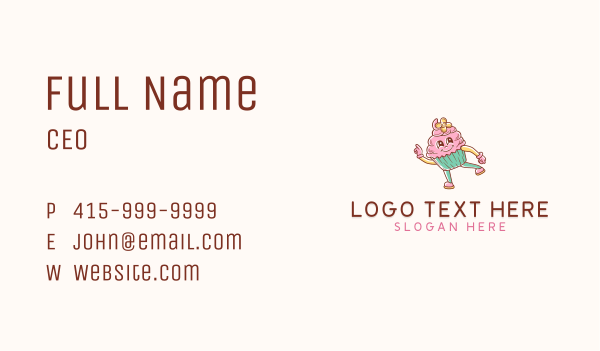 Bakery Cute Cupcake  Business Card Design Image Preview