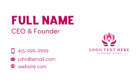 Lotus Yoga Pose Business Card Preview