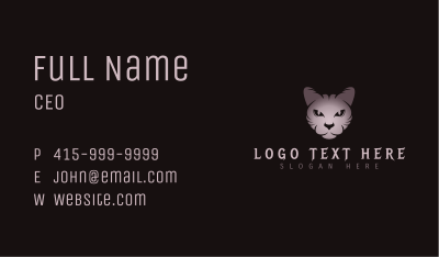 Feline Cat Animal Business Card Image Preview