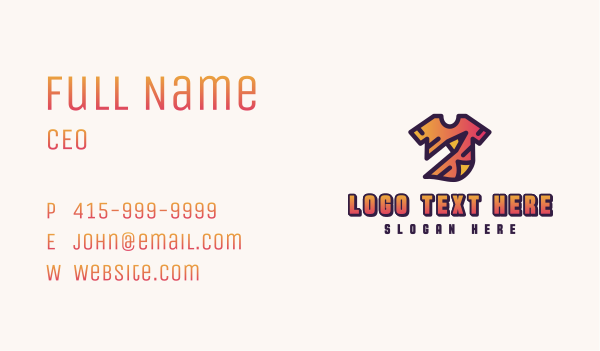 Tshirt Apparel Printing Business Card Design Image Preview