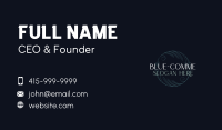 Blue Floral Hotel Wordmark Business Card Image Preview