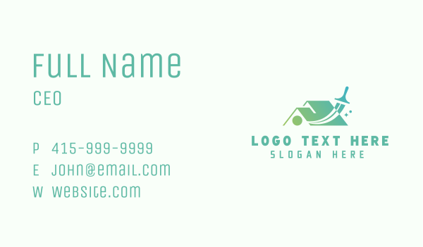 Squeegee House Cleaning Business Card Design Image Preview