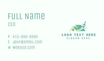 Squeegee House Cleaning Business Card Image Preview