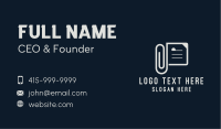 Office Paper Clip  Business Card Design