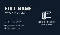 Office Paper Clip  Business Card Image Preview