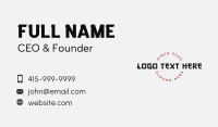 Japanese Style Wordmark Business Card Image Preview