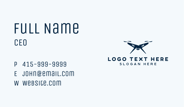 Drone Camera Videography Business Card Design Image Preview