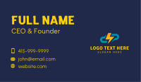 Lightning Cloud Electrician Business Card Image Preview