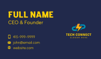 Lightning Cloud Electrician Business Card Image Preview