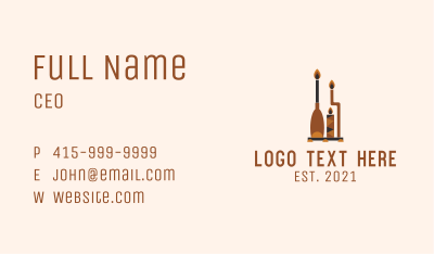Ethnic Candle Holder  Business Card