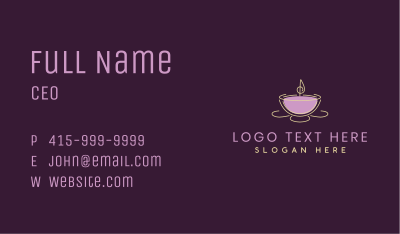 Candle Light Decor Business Card Image Preview