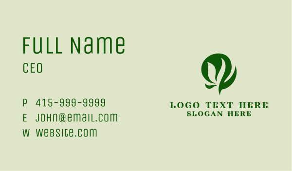 Green Grass Garden  Business Card Design Image Preview