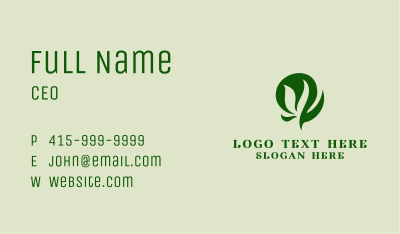 Green Grass Garden  Business Card Image Preview