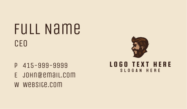 Father Beard Mascot  Business Card Design Image Preview