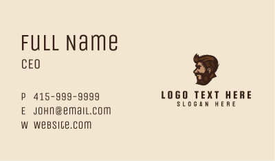 Father Beard Mascot  Business Card Image Preview