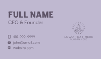 Minimalist Gem Crystal Business Card Design