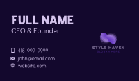 Purple Abstract Butterfly  Business Card Image Preview