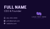 Purple Abstract Butterfly  Business Card Preview