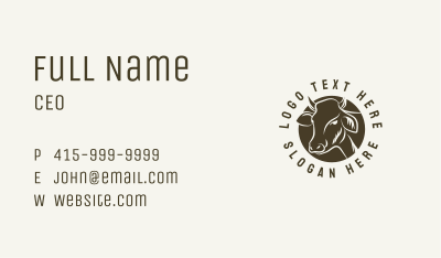 Farm Cow Cattle Business Card Image Preview