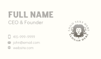 Elegant Lion Mane Business Card Image Preview