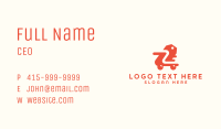 Orange Shopping Cart Business Card Image Preview