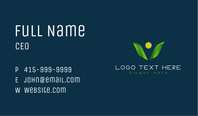 Generic Gradient Letter V Business Card Image Preview