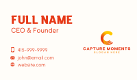 Generic Wave Letter C Business Card Image Preview