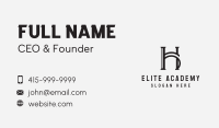 Classic Elegant Letter H Business Card Image Preview