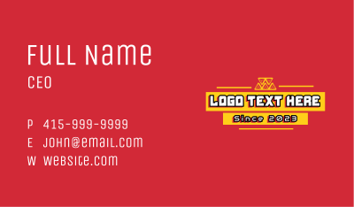 Robotics Gaming Text Business Card Image Preview