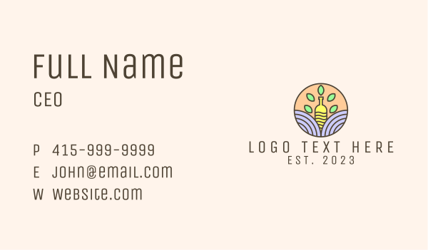 Organic Drink Bottle  Business Card Design Image Preview