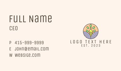 Organic Drink Bottle  Business Card Image Preview