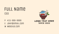 Fish Rice Bowl Food Business Card Image Preview