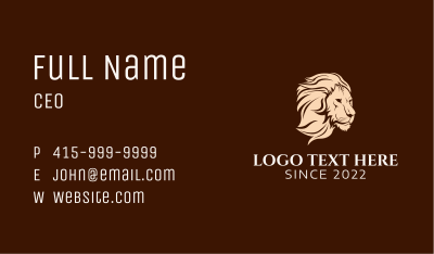 Corporate Lion Accounting Business Card