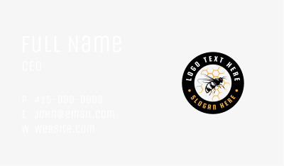 Bee Honeycomb Apiary Business Card Image Preview