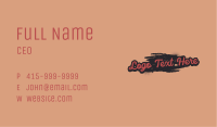 Paint Mural Wordmark Business Card Image Preview