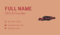 Paint Mural Wordmark Business Card Image Preview