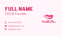 Sexy Pink Lips Business Card Image Preview