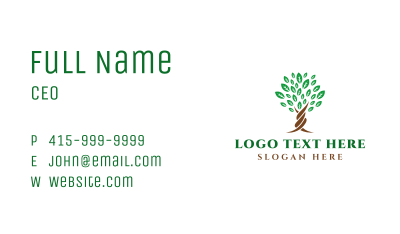 Natural Tree Environment Business Card Image Preview