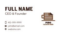 Coffee Mug Document Business Card Image Preview