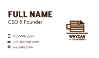 Coffee Mug Document Business Card Image Preview