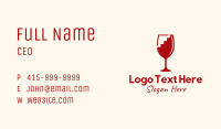 Staircase Wine Glass Business Card Image Preview